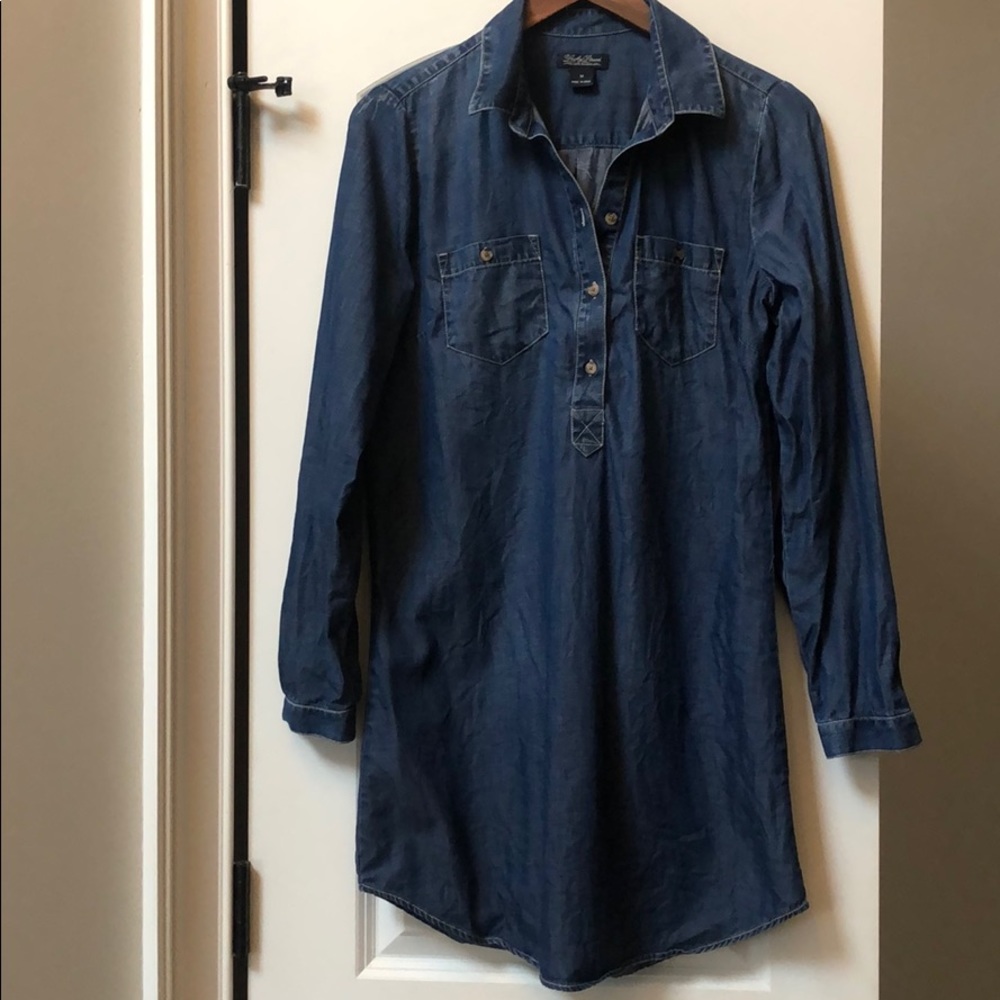 🍀 Lucky Brand Chambray Dress